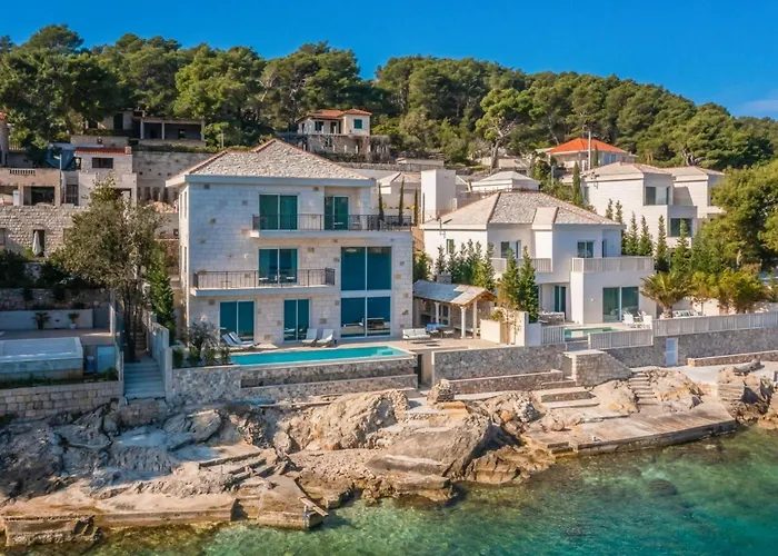 Luxury Seafront Diora Brac With Heated Pool * Sumartin